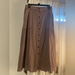 Universal thread button down skirt